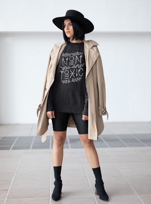 Fashion Sweater hand lettered edgy style 